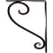 Ekena Millwork Edwards Wrought Iron Bracket, (Single center brace), Antiqued Brass 1 1/2"W x 7 1/2"D x 10"H BKTM01X07X10SEDABS - alternate 7